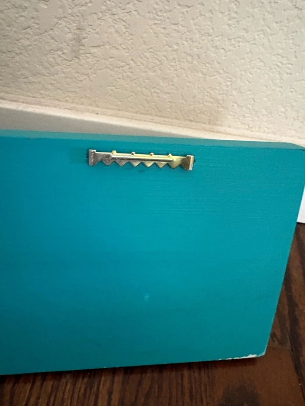 Motivational Teal Key Holder Wall Decor